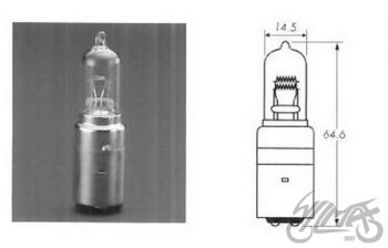 PIRN 12V 25/25W T14,5 BA20D