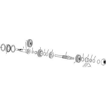 TRANS MAINSHAFT L84-90 XL