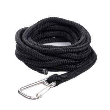 Qvarken Mooring Rope Dockline with hook 12mm 12m black