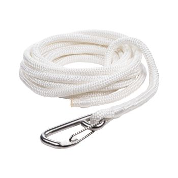 Qvarken Mooring Rope Dockline with hook 16mm 12m white