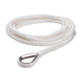 Qvarken Mooring Rope Dockline with thimble 14mm 6m white
