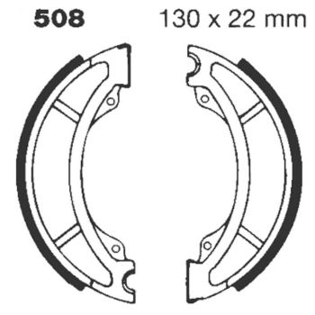 BRAKE SHOE GROOVED