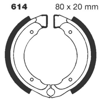 BRAKE SHOE GROOVED