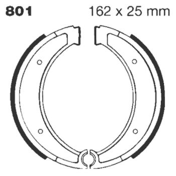 BRAKE SHOE GROOVED