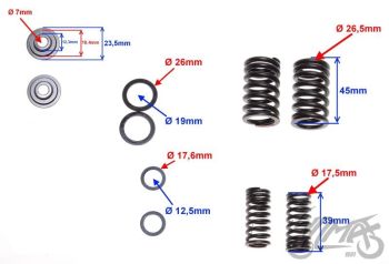 Klapivedrude komplekt