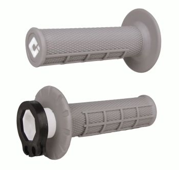 ODI Half-Waffle MX Lock-On Grip Set Grey / Soft Compound