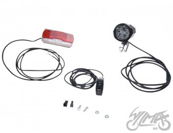 LAMPA PRZÓD I TYŁ DO HULAJNOGA E-BIKE 12-60V