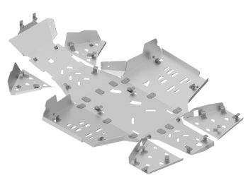 Skid plate full set (aluminium): CanAm G3 Outlander 500/700 (2023+): Outlander PRO / PRO XU (2024+)