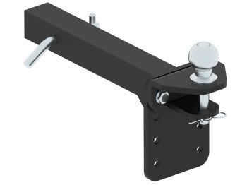 Adjustable rear hitch ball & extender (2" receiver)