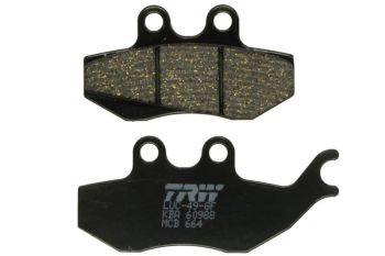 Piduriklotsid MCB664 TRW orgaaniline, mõeldud kasutamiseks maantee/offroad/tõukerattad sobib APRILIA; GILERA; MALAGUTI; PIAGGIO/VESPA; RIEJU; SACHS