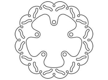 TRW Piduriketas MST251RAC Tagumine fikseeritud TRW 240/89/4mm/110mm