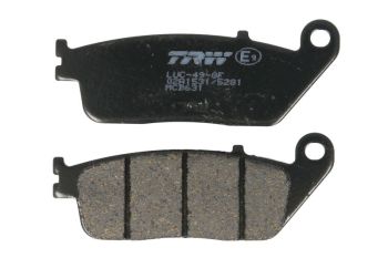 Piduriklotsid MCB631 TRW orgaaniline, mõeldud kasutamiseks maantee/offroad/tõukerattad sobib HONDA; KYMCO; YAMAHA