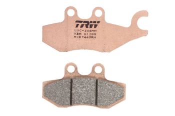 Piduriklotsid MCB744SRM TRW paagutaja, mõeldud kasutamiseks tõukerattad sobib APRILIA; DERBI; GILERA; PIAGGIO/VESPA