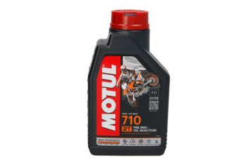 Mootoriõli 2-taktilistele MOTUL 710 1I 2T ester, API TC JASO FD sünteetiline