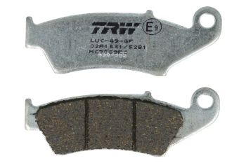 TRW Piduriklotsid MCB669EC TRW orgaaniline, mõeldud kasutamiseks maantee/offroad/tõukerattad sobib APRILIA; BETA; CANNONDALE; CPI; GAS GAS; HONDA; KAWASAKI; SUZUKI; YAMAHA