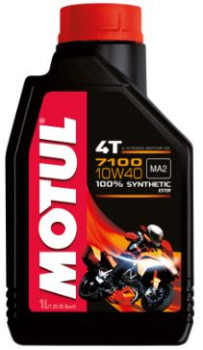 4T mootoriõli 10W40 MOTUL 7100 1I 4T ester, API SN JASO MA-2 sünteetiline