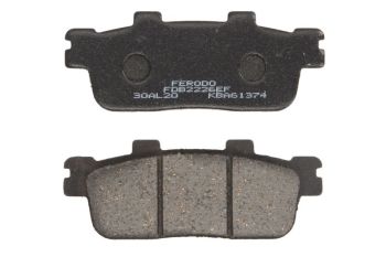 FERODO Piduriklotsid FDB2226EF FERODO öko hõõrdumine, mõeldud kasutamiseks mootorrattas/tõukerattad sobib PEUGEOT; SANGYANG/SYM; TGB