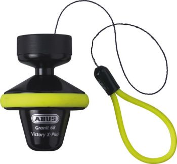 Pidurikettalukk alarmiga GRANIT Victory X-Plus 68 roll up ABUS värv kollane spindel 14mm