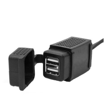 4 RIDE Elektriseadmed Gniazdo USB 4 RIDE DC 12-24V; DC 5V/3.1A (kaabli pikkus 2 m; Mootorratas)