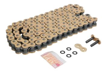 DID Kett 50 (530) VX3 tugevdatud, lülide arv 108 kuldne, ühendustüüp haak