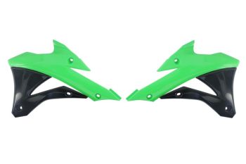 radiaatori kate, värv Must/Roheline sobib KAWASAKI KX 85 2014-2021