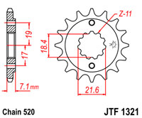 Esimene hammasratas JT 1321.13