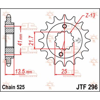 SPROCKET FRONT 15T 525