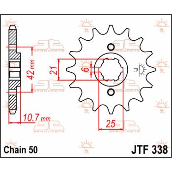 SPROCKET FRONT 16T 530
