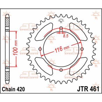 SPROCKET REAR 50T 420