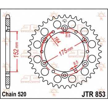 SPROCKET REAR 47T 520