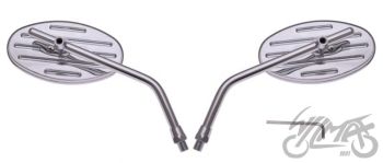 Tahavaatepeegel ovaalne, kroomitud M10 (paar)