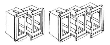 central plastic receptacle
