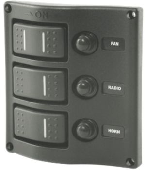 3-switch panel, graphite