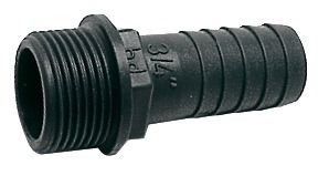 hose adapter polyp.male 1x30