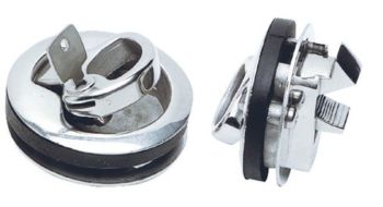 SS hatch handle with door stop