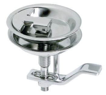 SS rise floor pull, diam.70mm