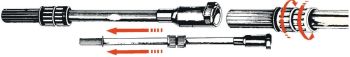 telescopic extension rod