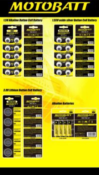 Motobatt AG12,LR43,386/301 1.5V Alkaline battery (10pcs)