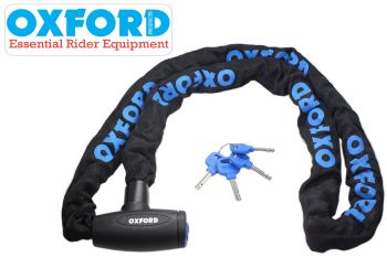 BLOKADA ZABEZPIECZENIE PRZECIWKRADZIEŻOWE OXFORD ŁAŃCUCH GP CHAIN LOCK DŁUGOŚĆ 1,5 METRA Z ZAPIĘCIEM, ŚREDNICA OCZKA 8mm
