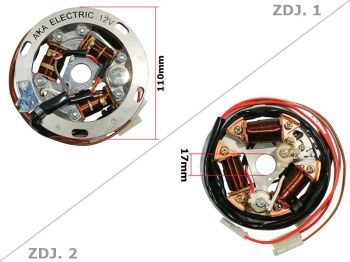 APARAT ZAPŁONOWY STATOR SIMSON S51 S70 KR51/2 12V AKA ELECTRIC DE