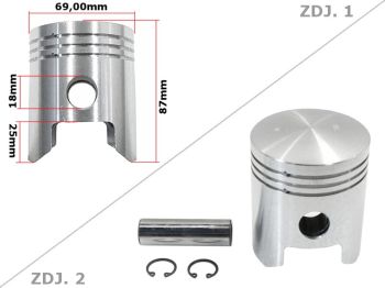 TŁOK MZ TS 250 69,00mm NOMINAŁ STD