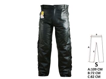 SPODNIE MOTOCYKLOWE SKÓRZANE NAL-692 S