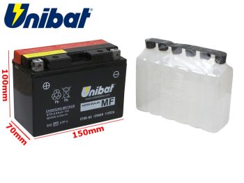 AKUMULATOR UNIBAT CT9B-BS L+ 8Ah YT9B-BS