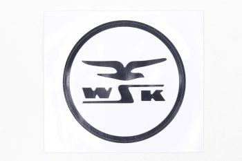NAKLEJKA WSK CZARNA/BIAŁE TŁO 0539 KAT-G