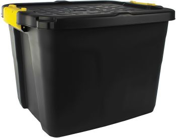 KAANEGA HOIUKAST. VIRNASTATAV. PLASTIK. 42L MUST 35X40X50CM WST