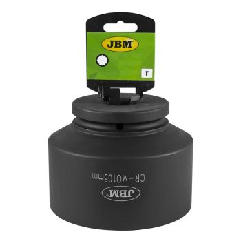 1" LÜHIKE LÖÖKPADRUN 65MM. 12-KANT. CR-MO. RIPUTUSPAKEND JBM