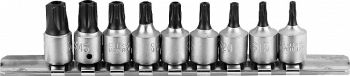 9-OS. 1/4" AVAGA 5-TORX PADRUNVÕTMETE KOMPL. TS10-TS50 TRIUMF