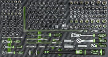 212-OS.1/2"+3/8"+1/4" PADRUNITE. OTSIKUTE + MOMENTVÕTME KOMPLEKT JBM