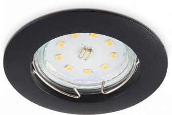 230V VALGUSTI OH22 (ILMA PIRNITA GU10. MAX 50W) 62/77MM MATT MUST IP20 KOBI