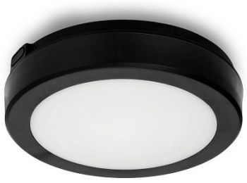 230V LED PLAFOON/VALGUSTI ANDURIGA NAIROS. MUST 12W 120° 1140LM 3000/4000/65000K ¨200 IP65 KOBI